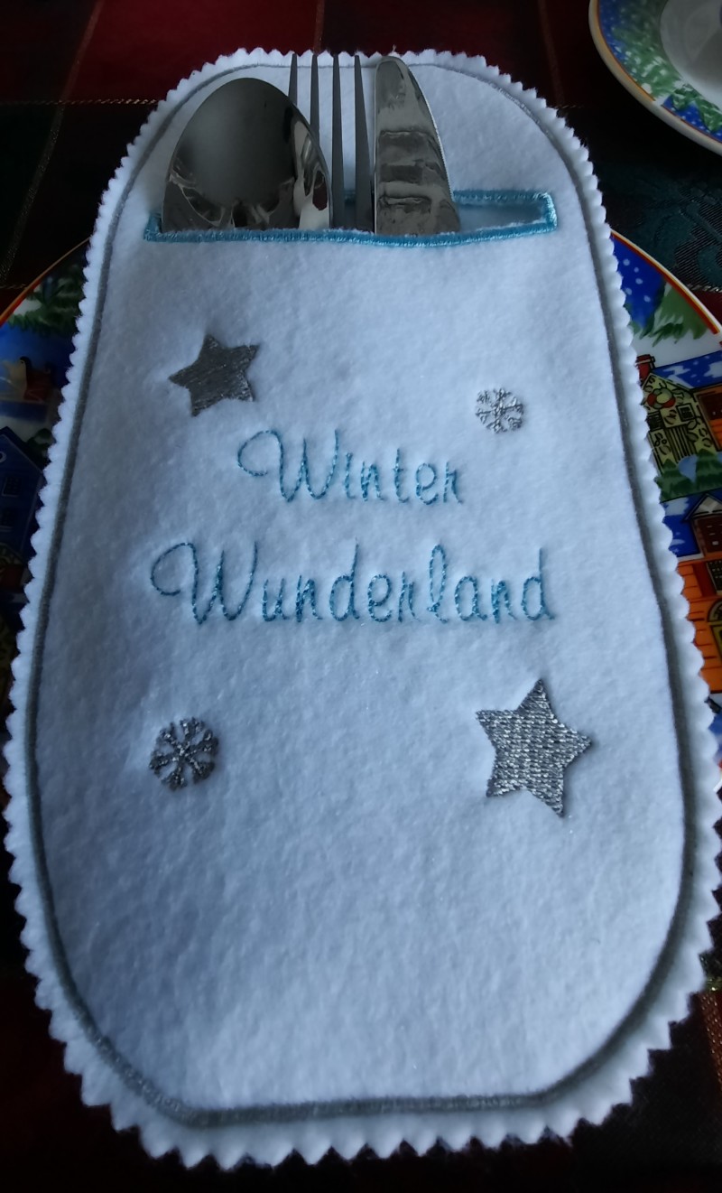 Bestecktasche "Winter Wunderland"